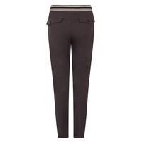 Zoso Travel Pant with Piping Espresso Black