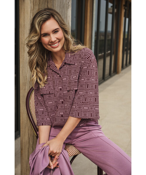 Zoso Zoso Print Travel Blouse