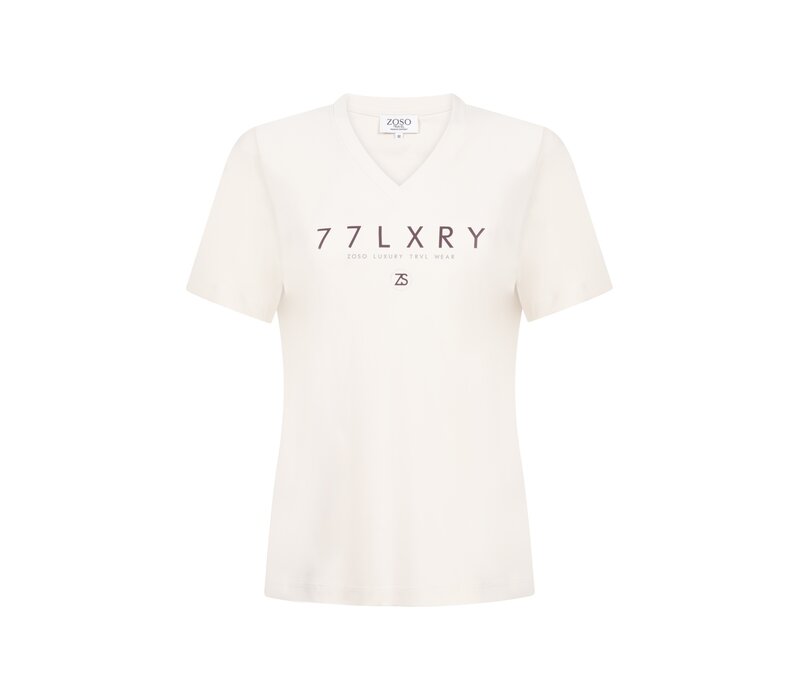 Zoso Travel T-Shirt Ivory Espresso