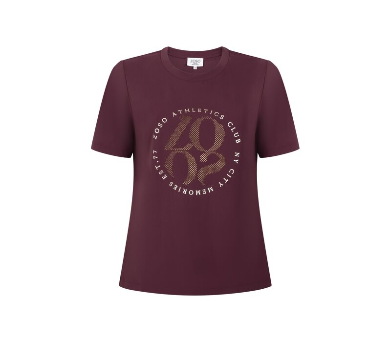 Zoso Travel T-Shirt Bordeaux