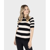 Zoso Knitted Sweater Espresso Ivory