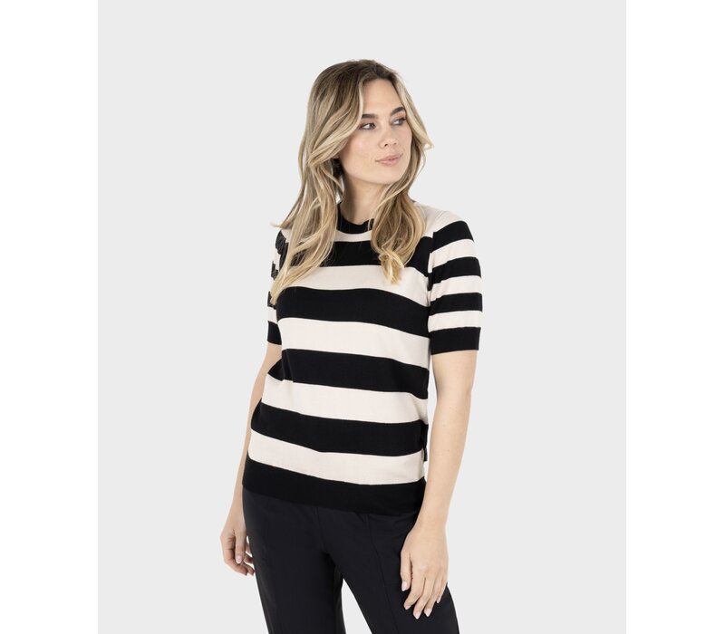 Zoso Knitted Sweater Espresso Ivory
