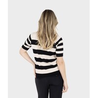 Zoso Knitted Sweater Espresso Ivory