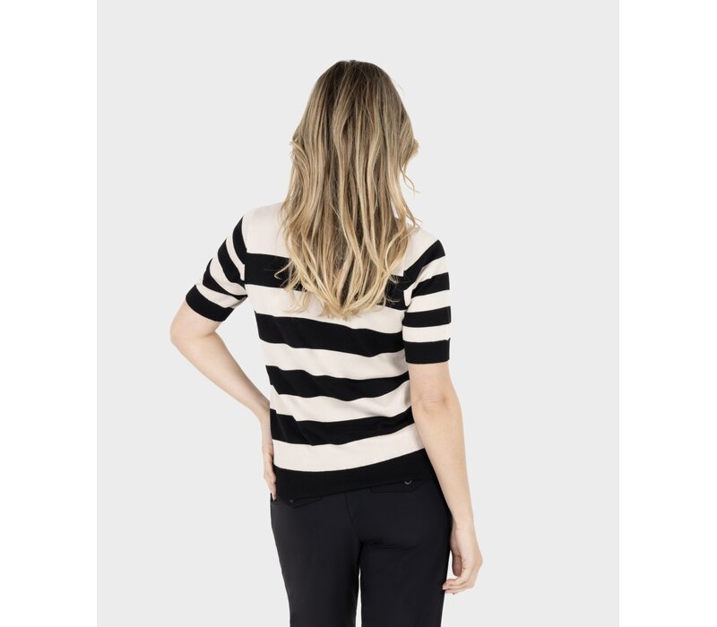 Zoso Knitted Sweater Espresso Ivory