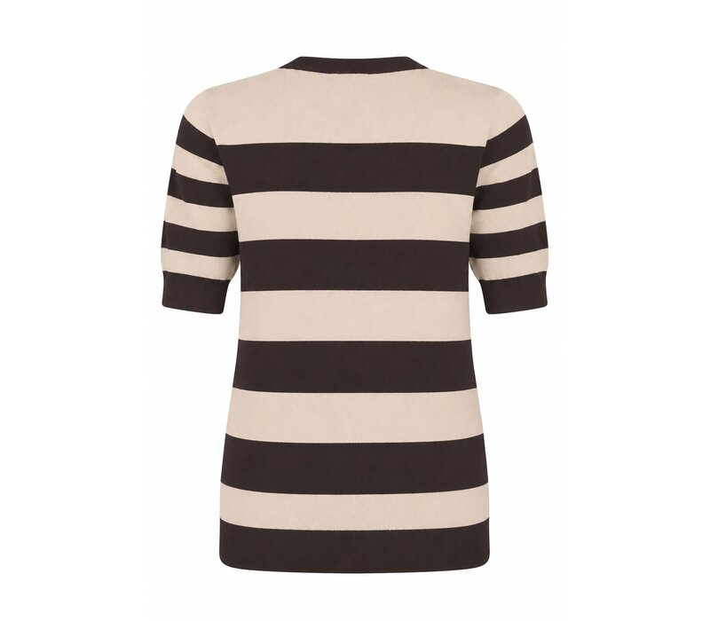 Zoso Knitted Sweater Espresso Ivory