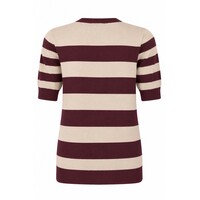 Zoso Knitted Sweater Bordeaux Ivory