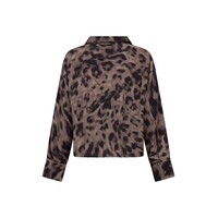 Zoso Printed Woven Blouse Espresso Black