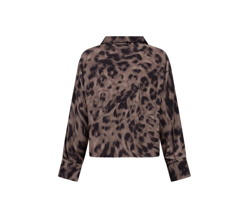 Zoso Printed Woven Blouse Espresso Black