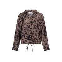 Zoso Printed Woven Blouse Espresso Black