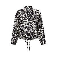 Zoso Print Travel Blouse Black Espresso