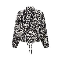 Zoso Print Travel Blouse Black Espresso