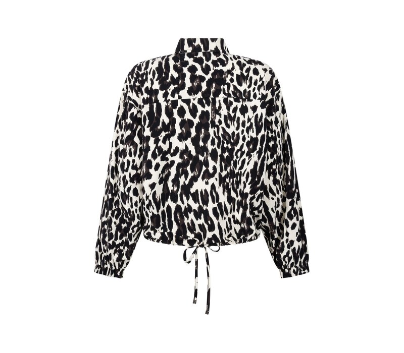 Zoso Print Travel Blouse Black Espresso