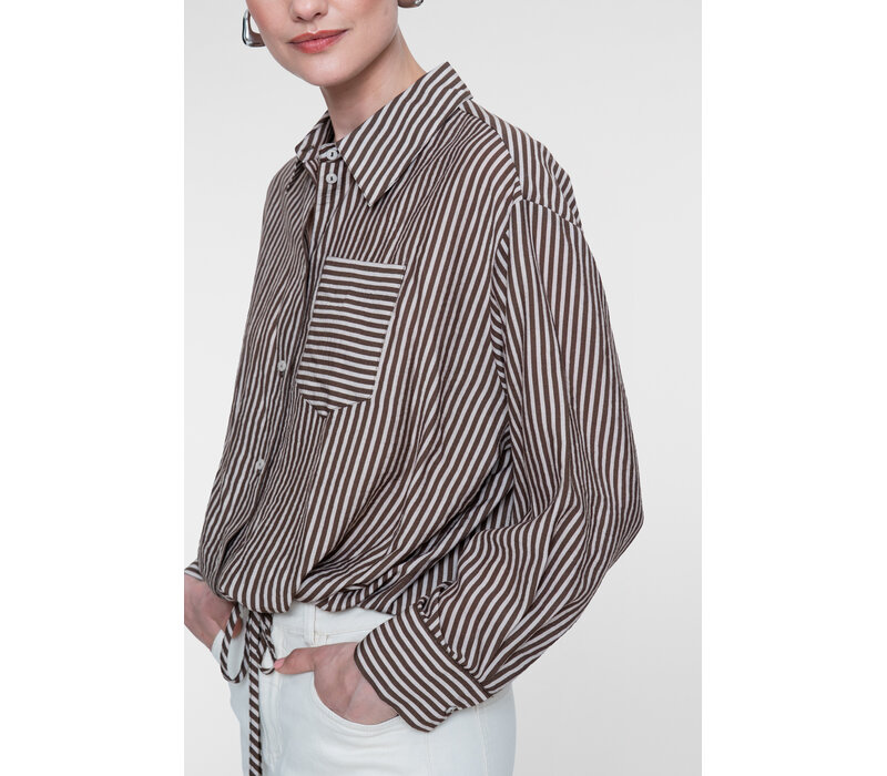 Geisha Blouse Brown Sand