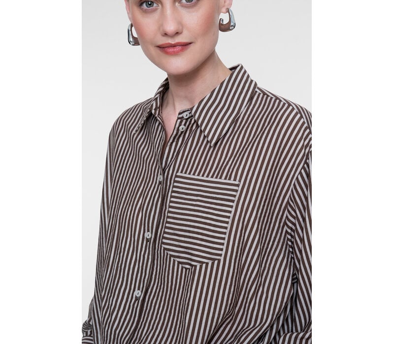 Geisha Blouse Brown Sand