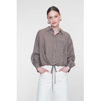Geisha Blouse Brown Sand