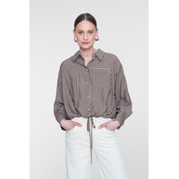 Geisha Blouse Brown Sand