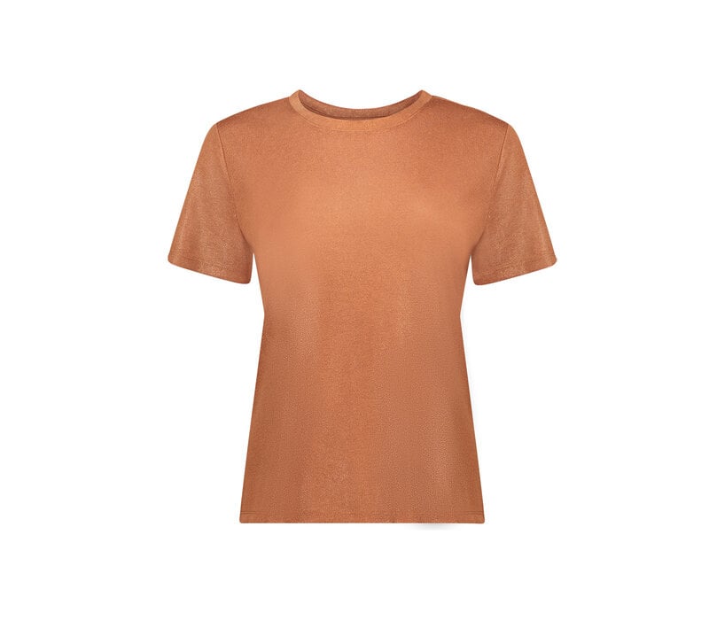 Geisha T-Shirt Round Neck Foil Camel