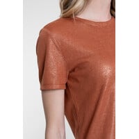 Geisha T-Shirt Round Neck Foil Camel