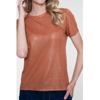 Geisha T-Shirt Round Neck Foil Camel