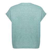 Geisha Knitted Gilet with Buttons Aqua