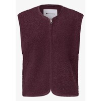 Street One Short Teddy Vest Corduroy Details Rustic Rouge