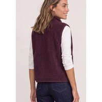 Street One Short Teddy Vest Corduroy Details Rustic Rouge
