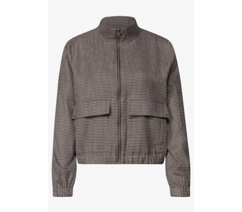Street One Jacket Houndstooth Sanded Amber