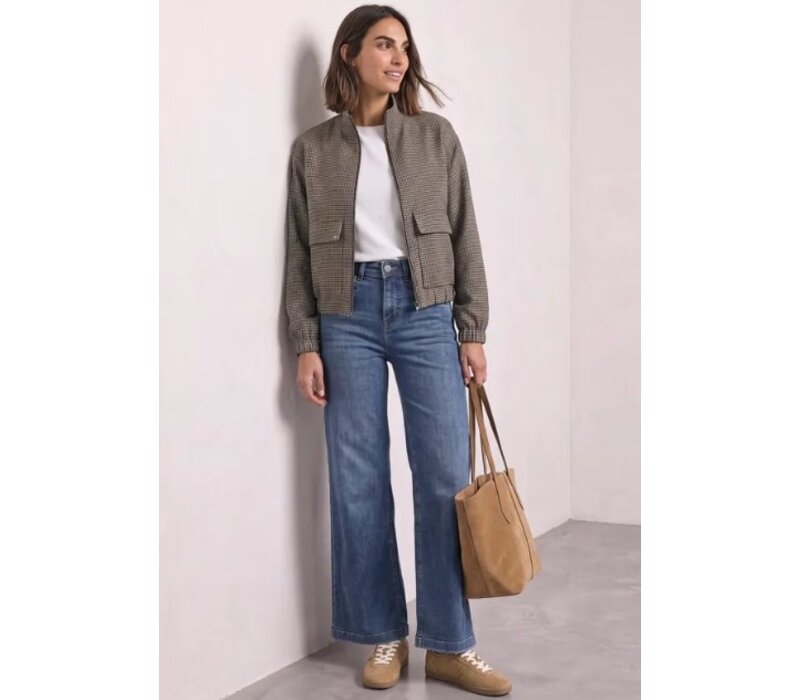 Street One Jacket Houndstooth Sanded Amber