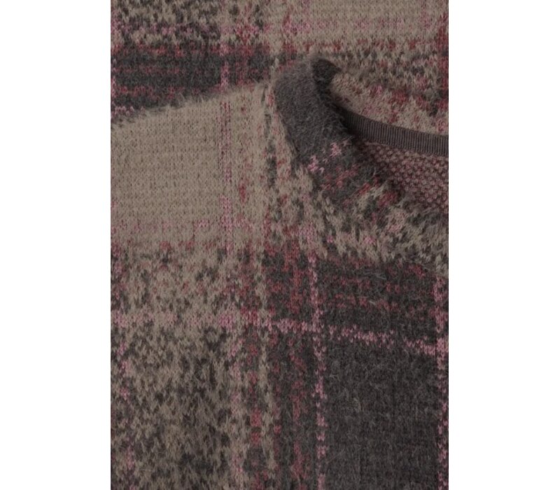 Street One Soft Multi Color Check Style Black Coffee