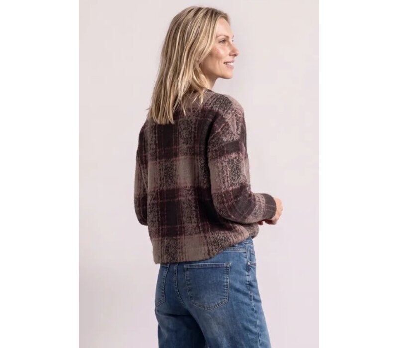 Street One Soft Multi Color Check Style Black Coffee