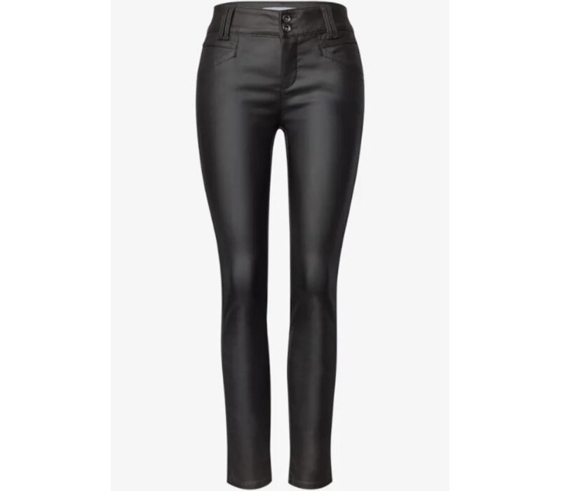 Street One York Coating Mid Waist Black Coffee