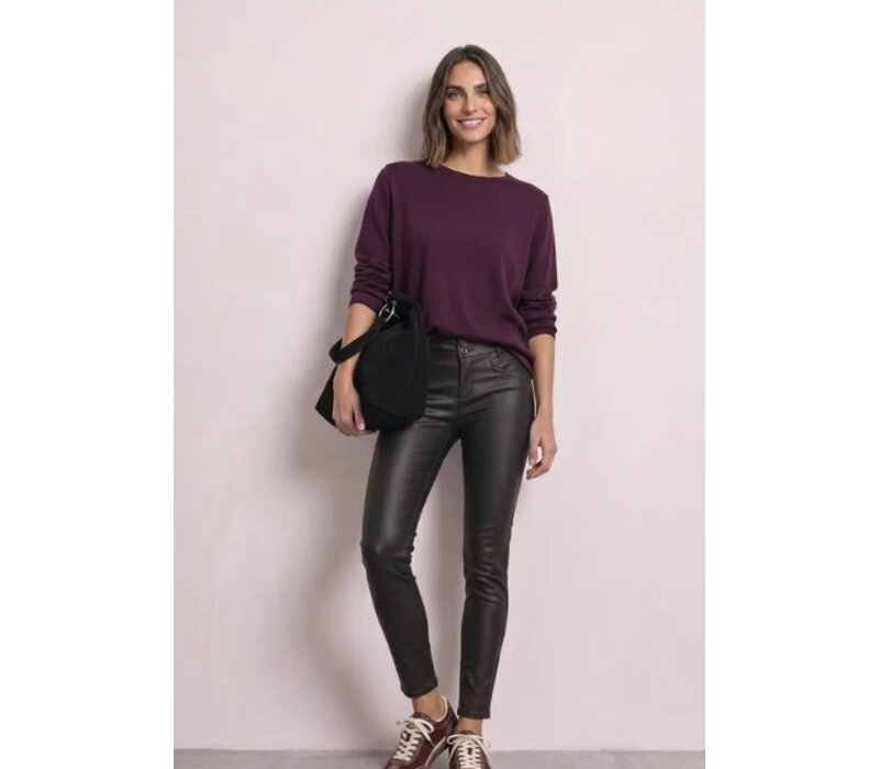 Street One York Coating Mid Waist Black Coffee