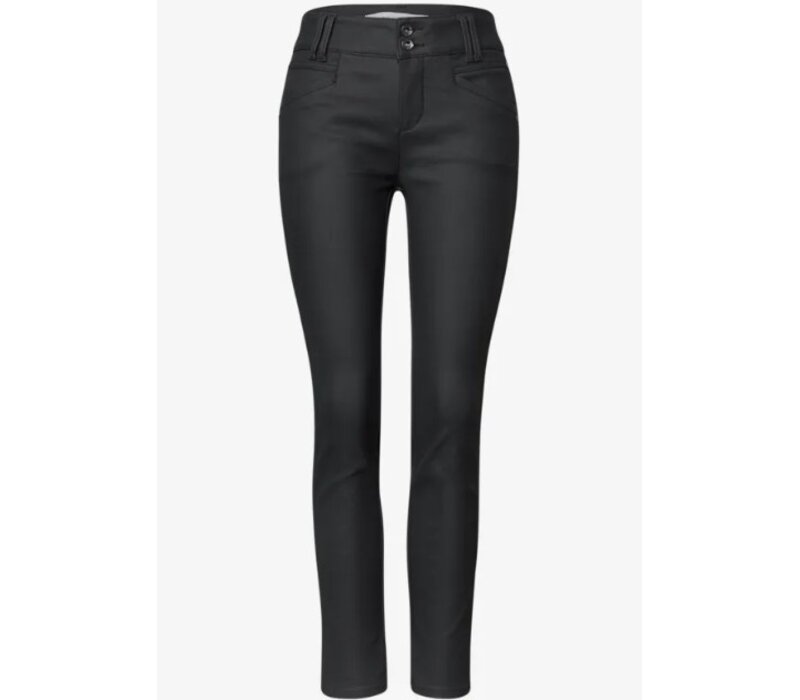 Street One York Coating Mid Waist Black
