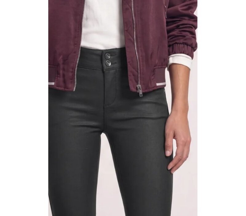 Street One York Coating Mid Waist Black