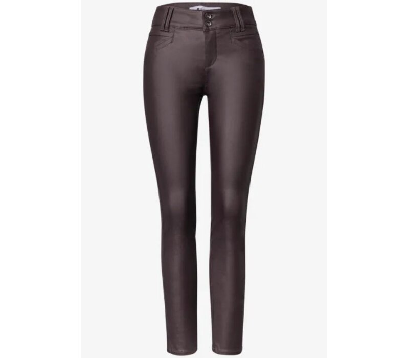 Street One York Coating Mid Waist Ruby Vine