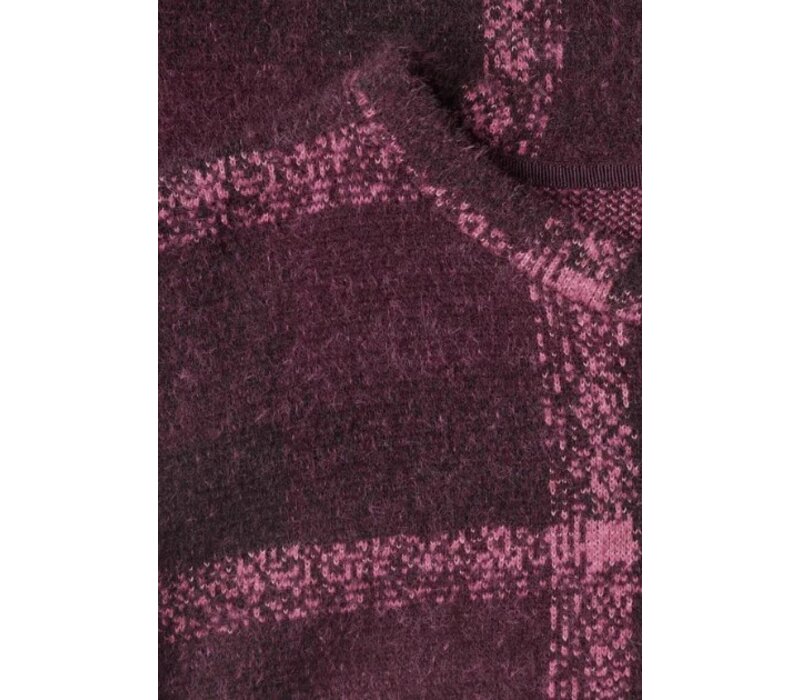 Street One Soft Multi Color Checkstyle Rustic Rouge