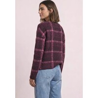 Street One Soft Multi Color Checkstyle Rustic Rouge