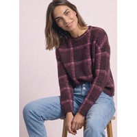 Street One Soft Multi Color Checkstyle Rustic Rouge