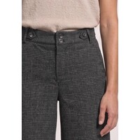 Street One Emee Check High Waist L30 Black