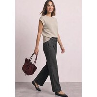 Street One Emee Check High Waist L30 Black