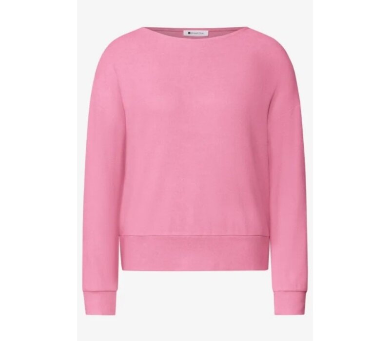 Street One Soft Shirt with Bottom Cuff Warm Blush Melange