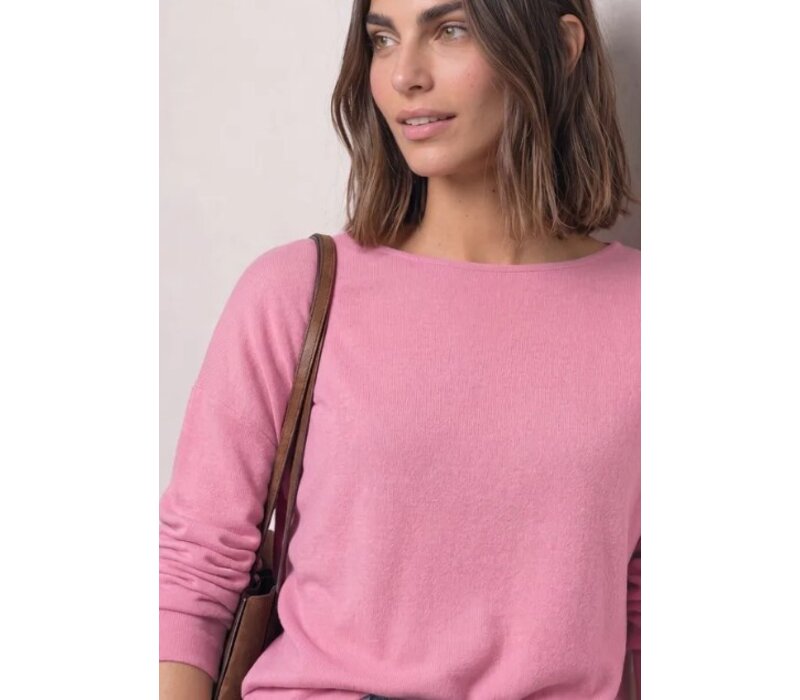 Street One Soft Shirt with Bottom Cuff Warm Blush Melange