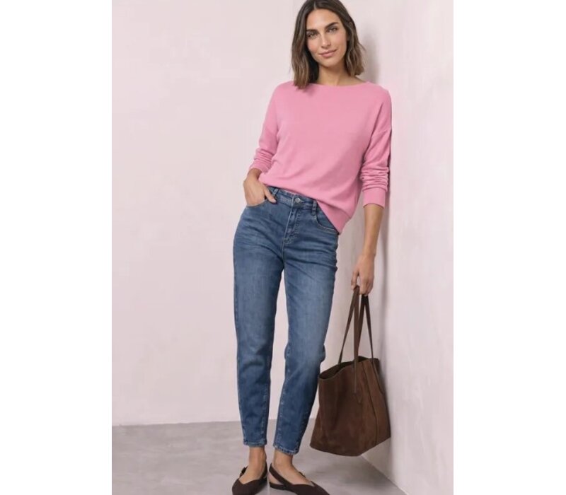 Street One Soft Shirt with Bottom Cuff Warm Blush Melange
