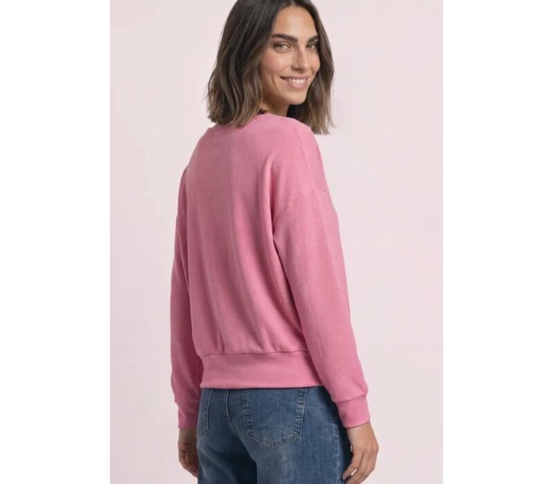 Street One Soft Shirt with Bottom Cuff Warm Blush Melange