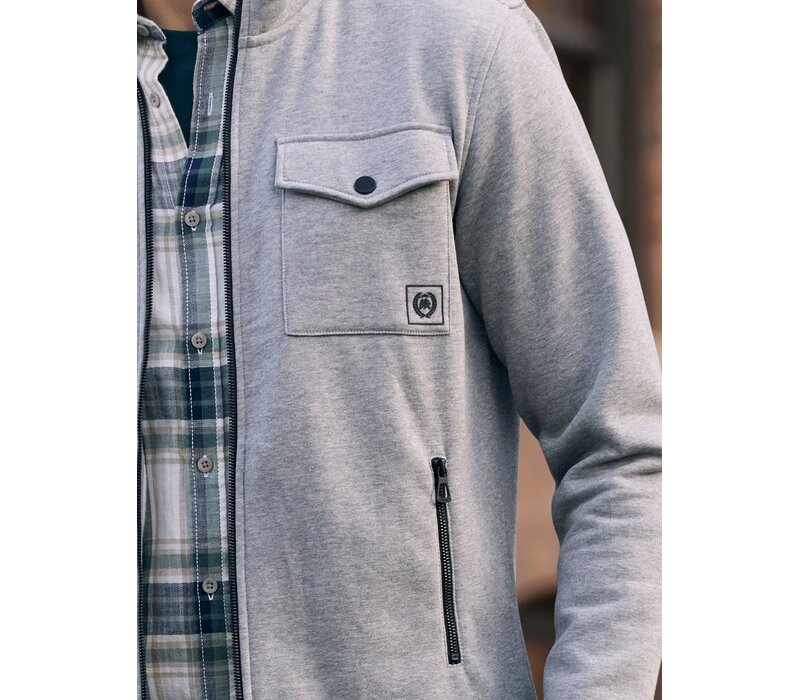Lerros Sweater Vest Platinum Grey Melange