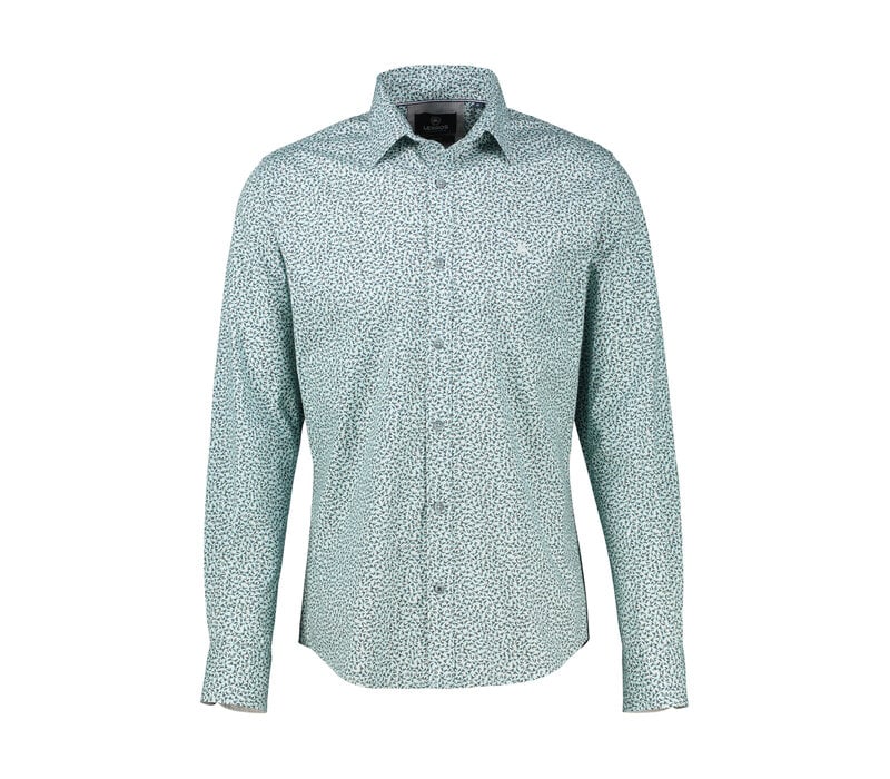 Lerros Overhemd Lange Mouw Misty Blue