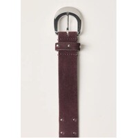 Street One Velour Belt Rivets Rustic Rouge