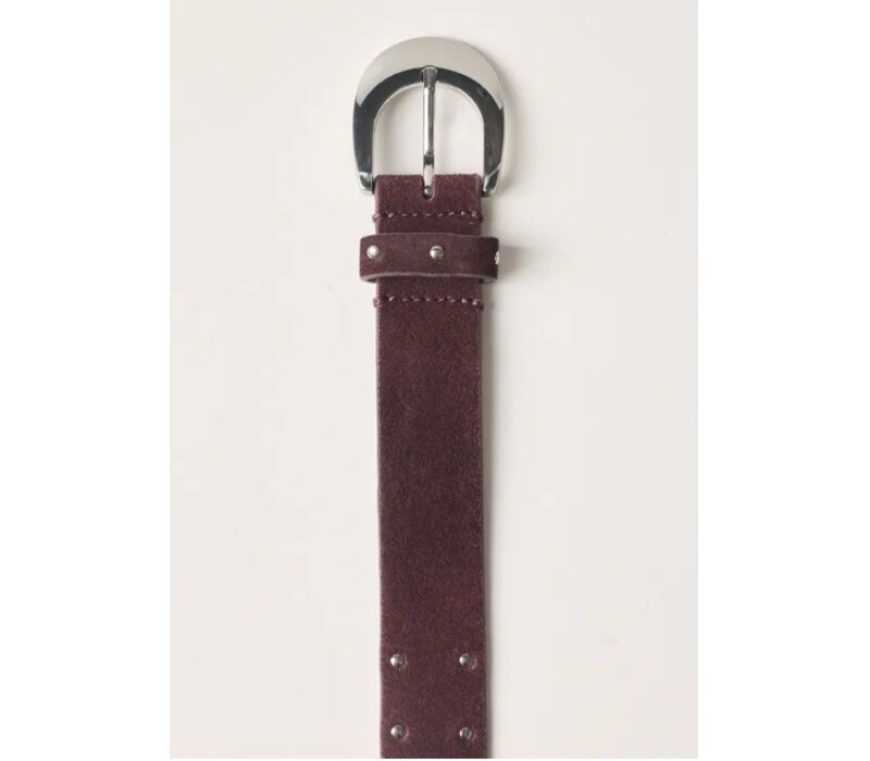 Street One Velour Belt Rivets Rustic Rouge