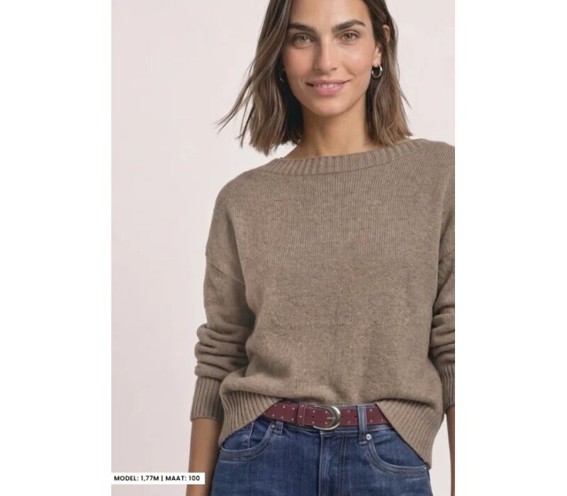 Street One Velour Belt Rivets Rustic Rouge