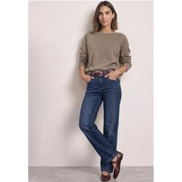 Street One Velour Belt Rivets Rustic Rouge